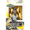 A toy packaging containing a WarGreymon action figure from the Anime Heroes series. The box features branding and cautionary information.