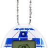 A Tamagotchi Nano x Star Wars - R2-D2 Hologram with three buttons and a chain. The screen displays a pixelated R2-D2 character.