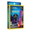 National Geographic Color Changing Eruption Chemistry Kit Fizzle Foam Underwater Eruption STEM NGEO Boy Girl Educational box displaying an underwater volcanic eruption experiment with a warning note and educational content.